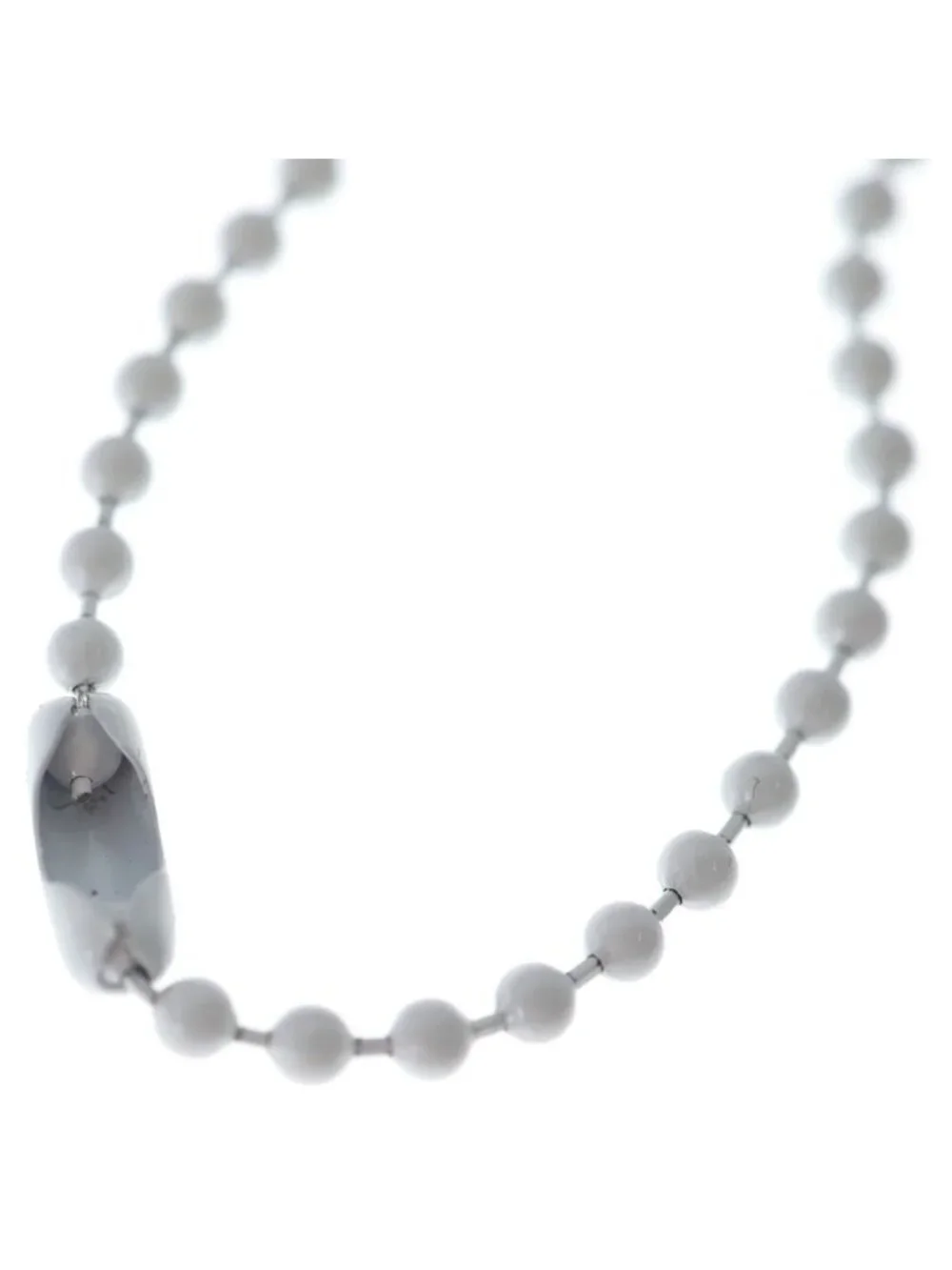 Chrome Hearts Rubber BS Fluer Flare Silicone Necklace White